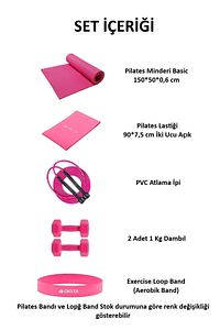 Egzersiz Minderi Direnç Lastiği Atlama Ipi 2 X 1 Kg Dambıl Aerobik Band ürün fotoğrafı