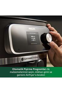 7000 Serisi Airfryer Combi XXL Connected, Rapid CombiAir, Otomatik Pişirme Programları, HD9880/90 ürün fotoğrafı
