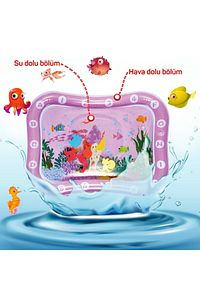 Sarı Bebek Su Matı Tummy Time Aktivite Oyuncağı Su Havuzu 1+ Yaş ürün fotoğrafı