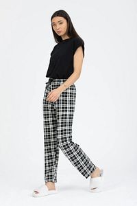Mükemmel Dokulu Ithal Kumaş Kadın Ekose Pijama Altı ürün fotoğrafı