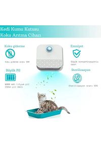 Akıllı Koku Giderici Kedi Tuvaleti Sterilizasyon Hava Temizleyici Evcil Hayvan Koku Önleyici ürün fotoğrafı
