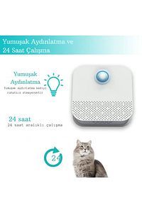Akıllı Koku Giderici Kedi Tuvaleti Sterilizasyon Hava Temizleyici Evcil Hayvan Koku Önleyici ürün fotoğrafı