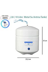 8lt Su Arıtma Tankı Çelik Ekol Tank ürün fotoğrafı