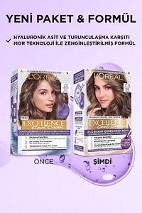 L’oréal Paris Excellence Cool Creme Saç Boyası – 7.11 Ekstra Küllü Kumral ürün fotoğrafı