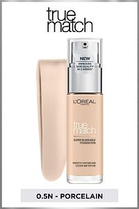 L'Oréal Paris True Match Bakım Yapan Fondöten 0.5N PORCELAIN Kapatıcı ürün fotoğrafı