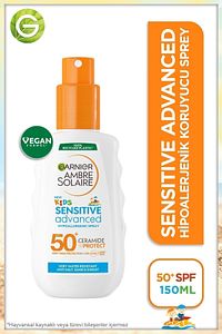 Ambre Solaire Sensitive Advanced Çocuk Hipoalerjenik Güneş Koruyucu Sprey Spf50 150ml. ürün fotoğrafı