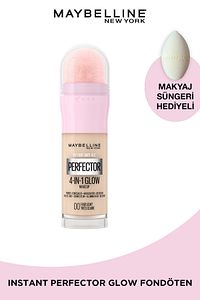 Instant Perfector Glow 4 Etki 1 Arada Fondöten 00 Fair Light & Makyaj Süngeri ürün fotoğrafı