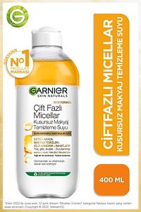 Çift Fazlı Micellar Kusursuz Makyaj Temizleme Suyu 400 ml ürün fotoğrafı