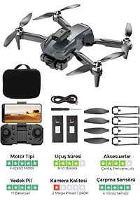 H-58x Çift Kameralı Fırçasız Motorlu Ve Kameralı Drone Taşıma Çantalı (ENGEL SENSÖRLÜ) ürün fotoğrafı