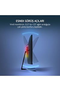 Vivid V80 27 Va Panel Curved Rgb 300Hz 0.5ms 2x Speaker Gaming Monitör (SIFIR ÖLÜ PİKSEL GARANTİLİ) ürün fotoğrafı