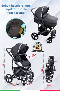 Prego Range Çift Yönlü Portbebeli Bebek Arabası ürün fotoğrafı
