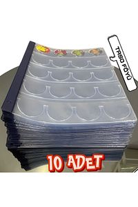 Taso Föyü (10 ADET) - (TOPLAM 200 ADET TASO ALIYOR) - (4CM ÜRÜNLER SIĞMAKTADIR) ürün fotoğrafı