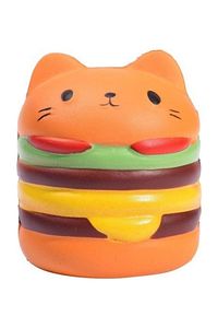 Squishy Büyük Boy Hamburger Sık Bırak Oyuncak Sukuşi Oyuncak Hamburger Yükseklik 9 cm Anahtarlıkla ürün fotoğrafı