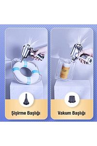 St-6645 Pro 12.500pa Portatif Ev Ve Araç Şarjlı El Süpürgesi All-35923 ürün fotoğrafı