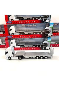 Volvo FH Taşıyıcı Tır 1/64 Ölçek Welly Diecast Metal Model Araba Metal Tır ürün fotoğrafı
