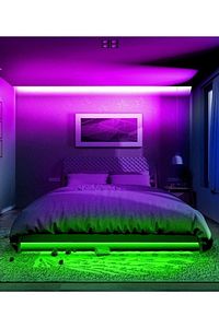 5 Mt Animasyonlu Tak Çalıştır Kumandalı Rgb Şerit Işık Aydınlatma 5 Metre-yapışkan Set Ultra Pixel ürün fotoğrafı