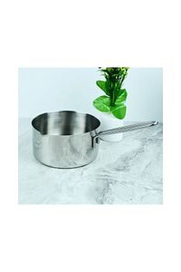 3 Lü Set Paslanmaz Çelik Kaçerola Sütlük Ve Sosluk 12-14-16 Cm ürün fotoğrafı