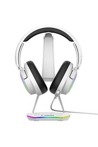 Tower RGB Usb Çoklayıcı Oyuncu Kulaklık Standı (2 x Usb Port) Beyaz ürün fotoğrafı