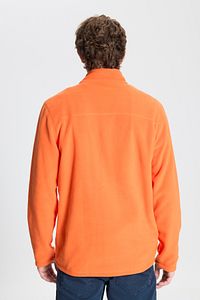 Erkek Turuncu Anti-pilling Tüylenme Yapmayan Standart Fit Dik Yaka Soğuk Geçirmez Polar Sweatshirt ürün fotoğrafı