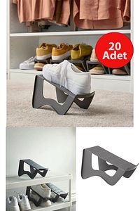20'li Tekli Ayakkabı Rampası Ayakkabı Düzenleyici Dolap Içi Organizer ürün fotoğrafı