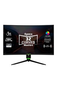Aryond A32 V2 32" 180hz Qhd 1 Ms Hdr10 300 Nit G-sync Freesync Curved Va Oyuncu Monitörü ürün fotoğrafı