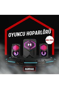 Rms-175bt 2+1 10w Bluetooth+usb-tf-fm Rainbow Gaming Oyuncu Ses Sistemi Bluetooth Hoparlör ürün fotoğrafı