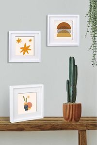 Yapışkanlı Sök-tak Paspartulu Beyaz 14x14cm Pola Kare Fotoğraf Çerçevesi - 3'lü paket ürün fotoğrafı