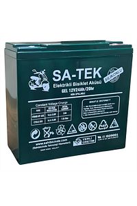 Sa-tek 12v 24 Ah Akü Elektrikli Motorsiklet Aküsü Jel Akü 2025 Üretim ürün fotoğrafı