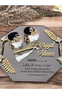 Nişan Tepsisi Isimleri Kız Isteme Çiçeği Ve Çikolata Kutusu Isimleri Pleksi 8 Cm ürün fotoğrafı
