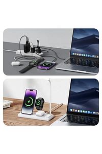 4 In 1 20 Watt Wireless Masa Lambalı Kablosuz Şarj Standı Yeni Modern ürün fotoğrafı
