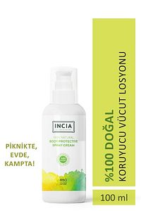 %100 Doğal Koruyucu Vücut Losyonu Sprey Yenidoğan Bebek Çocuk İçin Limon Okaliptus Vegan 100 ml ürün fotoğrafı