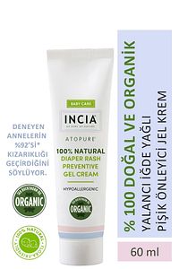 %100 Doğal Pişik Önleyici Jel Krem Organik Yalancı İğde Bakım Kremi Bitkisel 60 ml ürün fotoğrafı