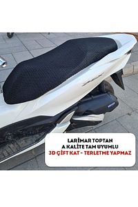 Honda Pcx File Sele Koltuk Kılıfı 3d Çift Kat File Terletme Yapmaz - Alttan Cırtlı ürün fotoğrafı