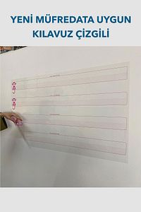 1.sınıf Kılavuz Çizgili Harfli Kılavuz Eğitim Seti Statik Akıllı Kağıt Yazı Tahtası ürün fotoğrafı