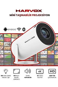 Taşınabilir 130" inç Yansıtma Sinema Projeksiyon Cihazı Ev Sineması Dahili Android 11.0, Bluetooth ürün fotoğrafı