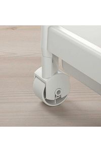 Vesken Tekerlekli Raf Ünitesi 3 Katlı Beyaz Banyo Rafı Mutfak Rafı Servis Sehpası Organizer ürün fotoğrafı