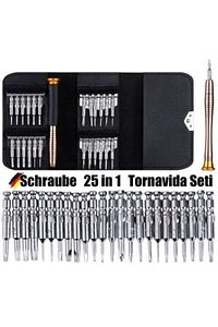 25 In 1 Mini Saatçi Tornavida Seti - Apple,macbook,cep Telefonu,tablet,laptop Tornavidası ürün fotoğrafı