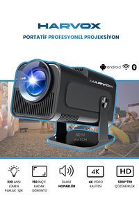 Taşınabilir Sinema Dizi Film Projeksiyon 1080P/2K/4K Ev Sineması Dahili Android 11, WiFi & Bluetooth ürün fotoğrafı
