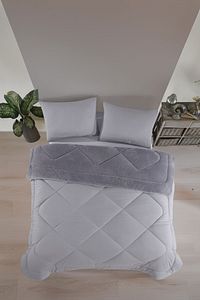 Çift Kişilik Lüx Gri Wellsoft Yorgan Çift Taraflı 195 X 215 ürün fotoğrafı