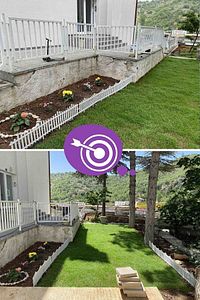 Dekoratif Bahçe Çiti Bordür Kırılmaz Plastik Çit 59 Cm Tek Peyzaj Koruma Panel Beyaz ürün fotoğrafı