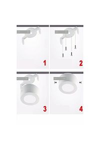Led Panel Tavan Wc Kiler Ofis Lambası 18 W Armatür Sıva Üstü Tasarruflu Ampül Beyaz Işık Ultralife ürün fotoğrafı