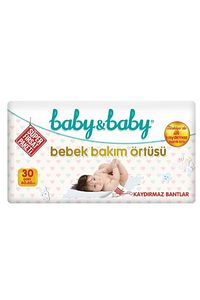 Bebek Bakım Örtüsü 60x60cm Alt Açma Bezi 30'lu Paket ürün fotoğrafı