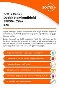 Renkli Dudak Nemlendiricisi SPF50+ Çilek, 5 gr ürün fotoğrafı