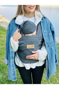 Anakucağı Cepli Bebek Taşıma Şalı, Bebek Askısı Sling ürün fotoğrafı