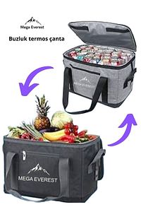 Termos Thermal Buzluk Çanta, Isı Yalıtımlı Yemek Taşıma Çantası.soğuk/sıcak Kullanıma Uygun 40 Litre ürün fotoğrafı