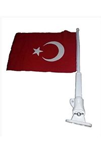 - BAYRAK HEDİYELİ Tekne Bayrak Direği. Plastik Bayrak Direği. Bayrak Dahil. 40cm ürün fotoğrafı