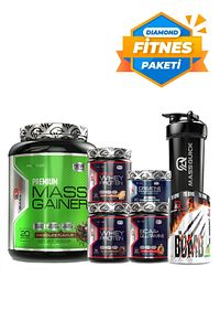 Diamond Fitness Paketi 2xWhey Protein Mass Gainer BCAA Creatine Preworkout ürün fotoğrafı