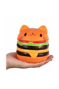 Squishy Büyük Boy Hamburger Sık Bırak Oyuncak Sukuşi Oyuncak Hamburger Yükseklik 9 cm Anahtarlıkla ürün fotoğrafı