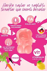Kadın Saç Vitamini Biotin 5000 Mcg 60 Tablet ürün fotoğrafı