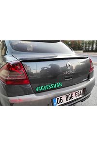 Renault Megane 2 Sedan Bagaj Üstü Spoiler Bagaj Çıtası Pianoblack ürün fotoğrafı